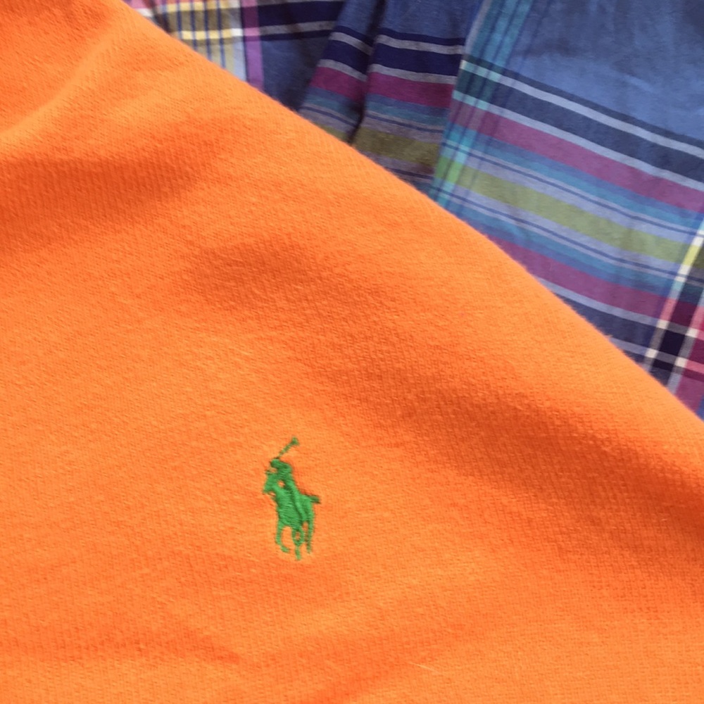 [ Polo by Ralph Lauren Orange Pullover Sweater ] L - Picture 3 of 6